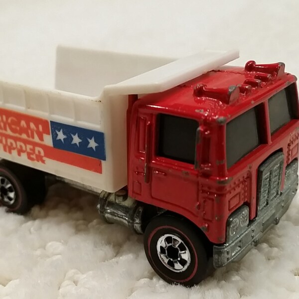 Vintage Hot Wheels by Mattel "American Tipper" dump truck . . .  RARE Redline original . . .  highly collectible