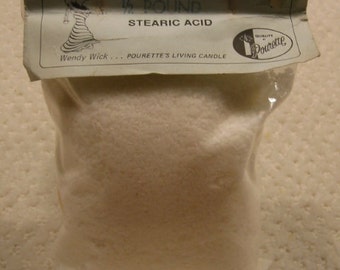 vintage Pourette stearic acid for candle making . . . 1/2 pound package . . . from the 1970's