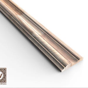 Sleek Carved Wood Molding – Minimalist & Stylish Trim