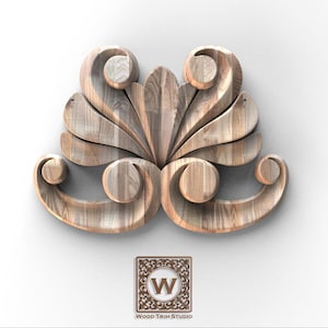 Acanthus Carved Applique – Classic Accent for Stair Panels and Trimwork