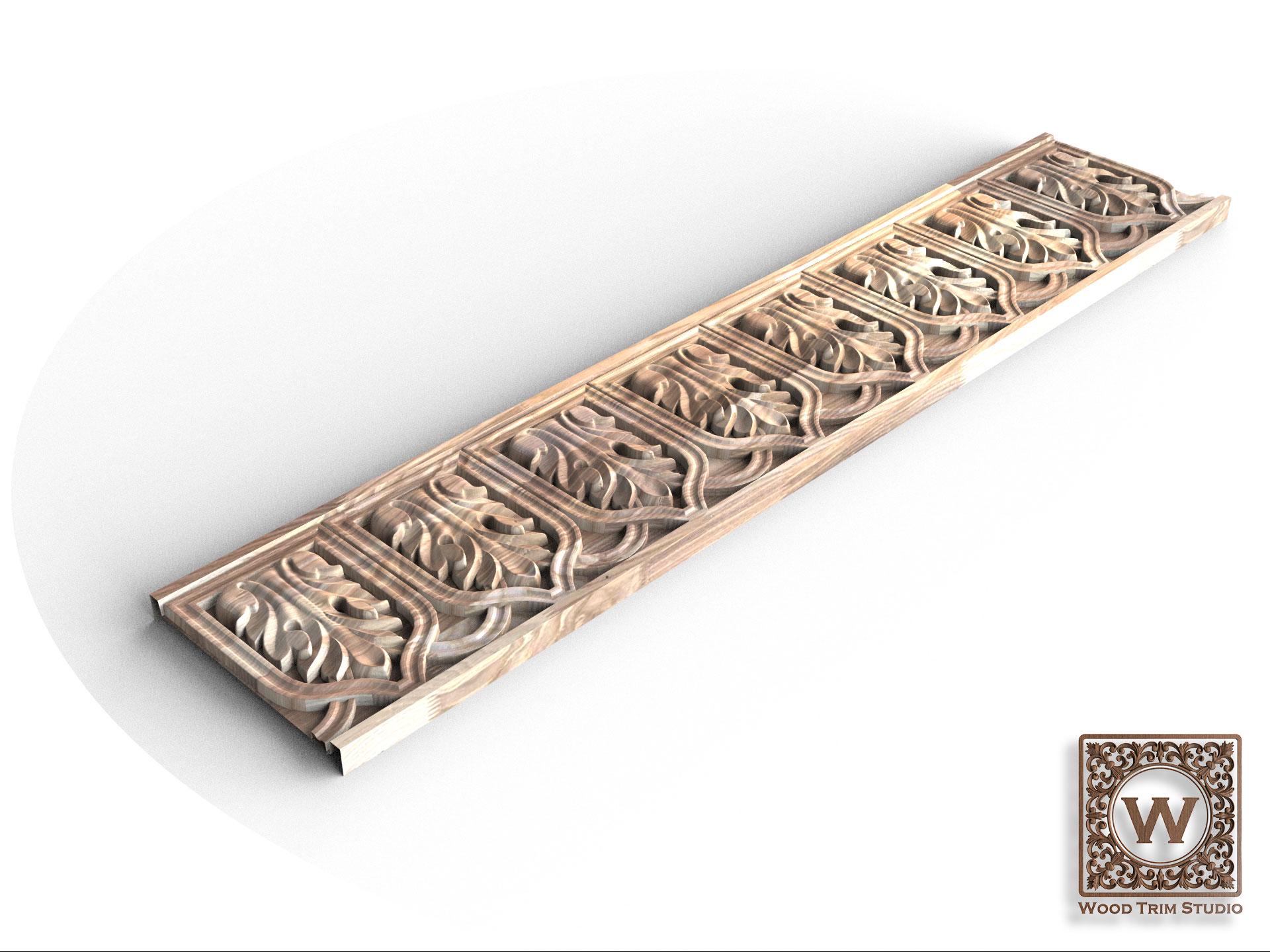 Architectural Wood Trim – Elegant Scroll Design Molding - Etsy