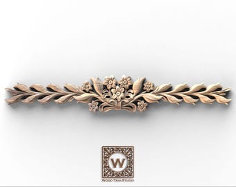 Beoot Wooden Carved Onlay Appliques Wood Carving Decal