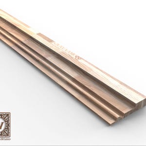 Minimalist Carved Wood Trim – Elegant Decorative Molding