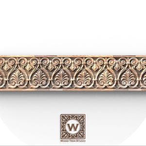 Antique-Style Wood Trim – Corinthian Carved Molding for Elegant Interiors