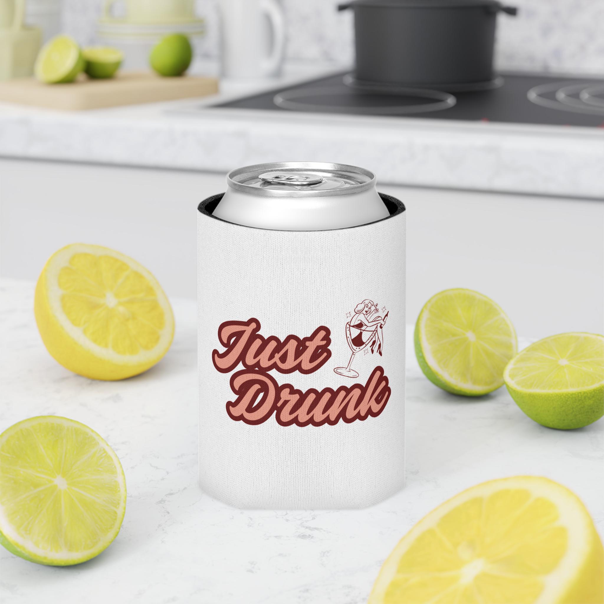 Just Drunk, Drunk in Love Can Cooler - Bachelorette Party Favors, Wedding Drink Holder, Insulated Beverage Sleeve, Party Supplies