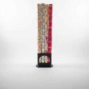 Wrapping Paper Holder – Gift Wrap Storage Organizer for 4, 8, 12, or 16 Rolls | For Holiday, Birthday & Craft Room Organization