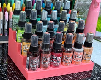 Distress Spray Stain Caddy: Tim Holtz 24-Bottle Organizer