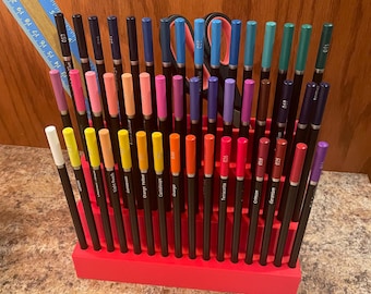 Large 48 Colored Pencil Caddy with Back Storage