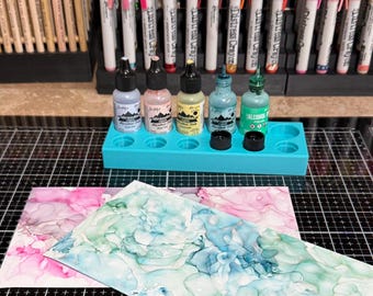 Ranger Alcohol Ink Storage Tray with Cap Holders | Organized Ink Display