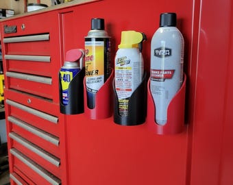 Magnetic Cup Holder: Aerosol Can & Bottle Organizer