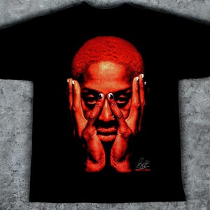 Dennis Rodman 2 Oversized T-shirt van 100% katoen - GRATIS VERZENDING - Topkwaliteit - Met geschenkdoos en stickers!