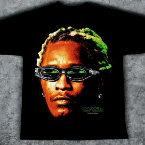 Maglietta oversize Young Thug Face 100% cotone - SPEDIZIONE GRATUITA - Massima qualità - Con scatola regalo e adesivi!