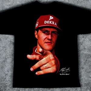 Maglietta Michael Schumacher 100% cotone - SPEDIZIONE GRATUITA - Massima qualità - Con scatola regalo e adesivi!
