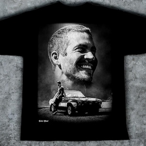T-shirt oversize Paul Walker 100% cotone - SPEDIZIONE GRATUITA - Massima qualità - Con scatola regalo e adesivi!