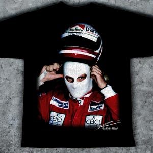 T-shirt oversize Niki Lauda 100% cotone - SPEDIZIONE GRATUITA - Massima qualità - Con scatola regalo e adesivi!