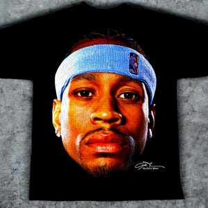 Maglietta oversize Allen Iverson 100% cotone - SPEDIZIONE GRATUITA - Massima qualità - Con scatola regalo e adesivi!