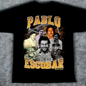 Maglietta oversize Pablo Escobar 100% cotone - SPEDIZIONE GRATUITA - Massima qualità - Con scatola regalo e adesivi!