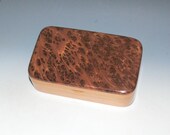 Redwood Burl on Cherry Wood Treasure Box - USA Made by BurlWoodBox