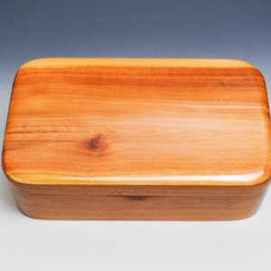 Wooden Treasure Box of Spalted Pine on Cherry - Handmade in America by BurlWoodBox