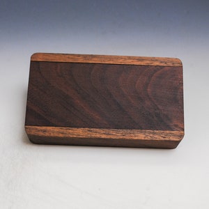 JBOS Wood Gift Box with Sliding Top, Discrete Sliding-lid Wooden Boxes USB Box for Friends/Business Partners/Photographers/Clients (Walnut Wood
