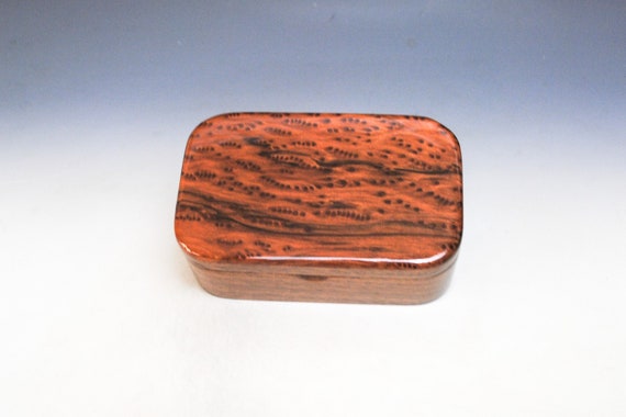 Redwood Burl on Walnut Handmade Wooden Trinket Box by BurlWoodBox