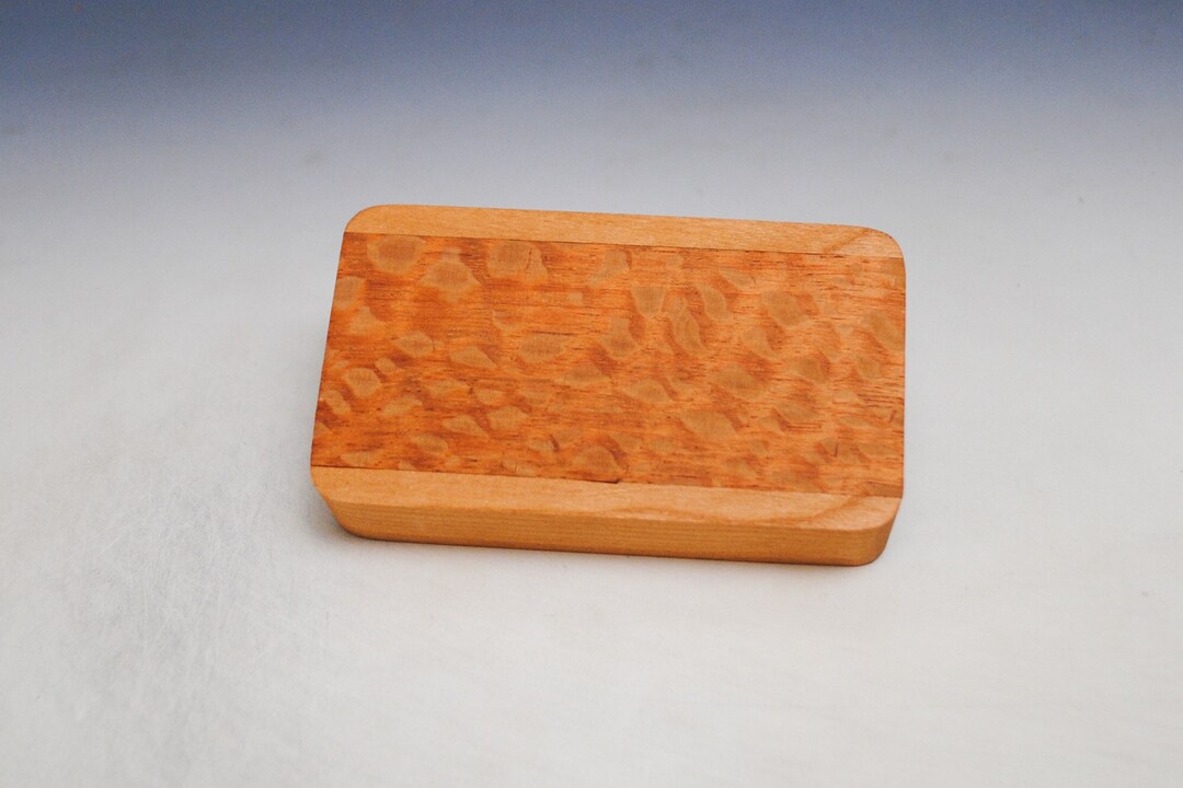 Slide Top Wood Box of Cherry With Lacewood Food Safe Finish Etsy