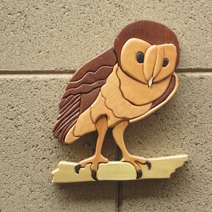 Owl Barn 4555A intarsia