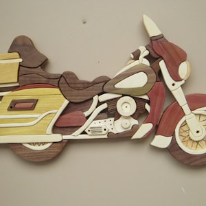Motorcycle intarsia