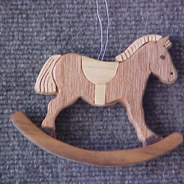 Christmas ornament rocking horse