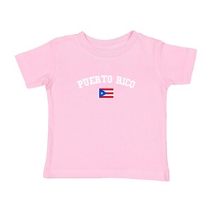Puerto Rico Baby Tee: Boricua Soccer T-Shirt with Puerto Rican Flag