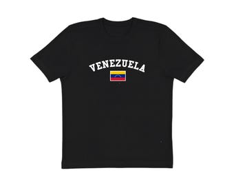 Venezuela T Shirt, Adult Unisex Venezuela Shirt, Black Venezuela Graphic Tee, Soccer Jersey Style TShirt, Venezuela Soccer, Gift For Him