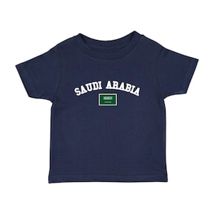 Saudi Arabia Baby Tee: Handmade Cotton Soccer T-Shirt