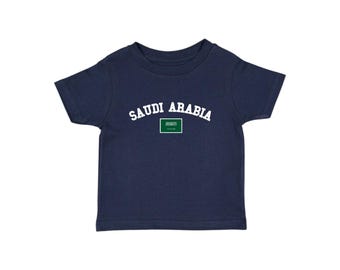 Saudi Arabia Baby Tee, Saudi Arabia T Shirt, Saudi Arabian  TShirt With Flag, Saudi Arabia Soccer, Blokette Football T Shirt, Coquette Tee