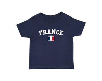 France Baby Tee, France T Shirt, French Soccer T Shirt With Flag, Blokette Football T Shirt, Y2K Baby Tee