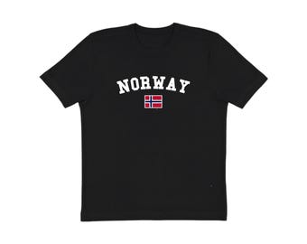 Norway T Shirt, Adult Unisex Norway Shirt, Black Norway Graphic Tee, Soccer Jersey Style TShirt, Norway Soccer, Gift For Him
