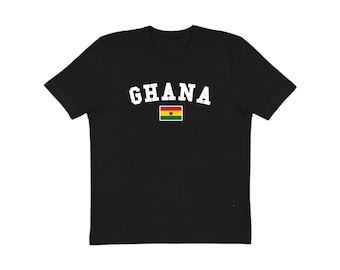 Ghana T Shirt, Adult Unisex Ghana Shirt, Black Ghana Graphic Tee, Soccer Jersey Style TShirt, Ghana Soccer, Gift For Him