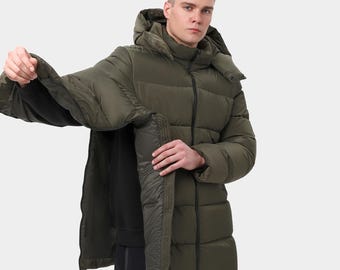 Anpassungsfähiger Wintermantel mit seitlichen Reißverschlüssen | Easy-Access-Mantel für die Schulter-Chirurgie und die Reparatur von gebrochenen Armen