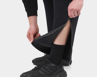 Anpassungsfähige Herren-Winterhose mit seitlichen Reißverschlüssen | Hose nach der OP