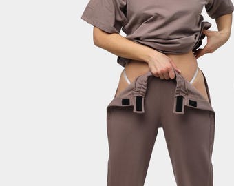Anpassungsfähige Damen Hose | Tear Away, einfaches Anziehen, nach Knie-Chirurgie