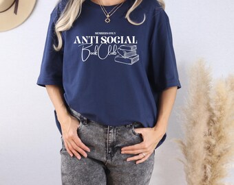 Anti-Social Book Club T-Shirt, Introvert Reader Tee