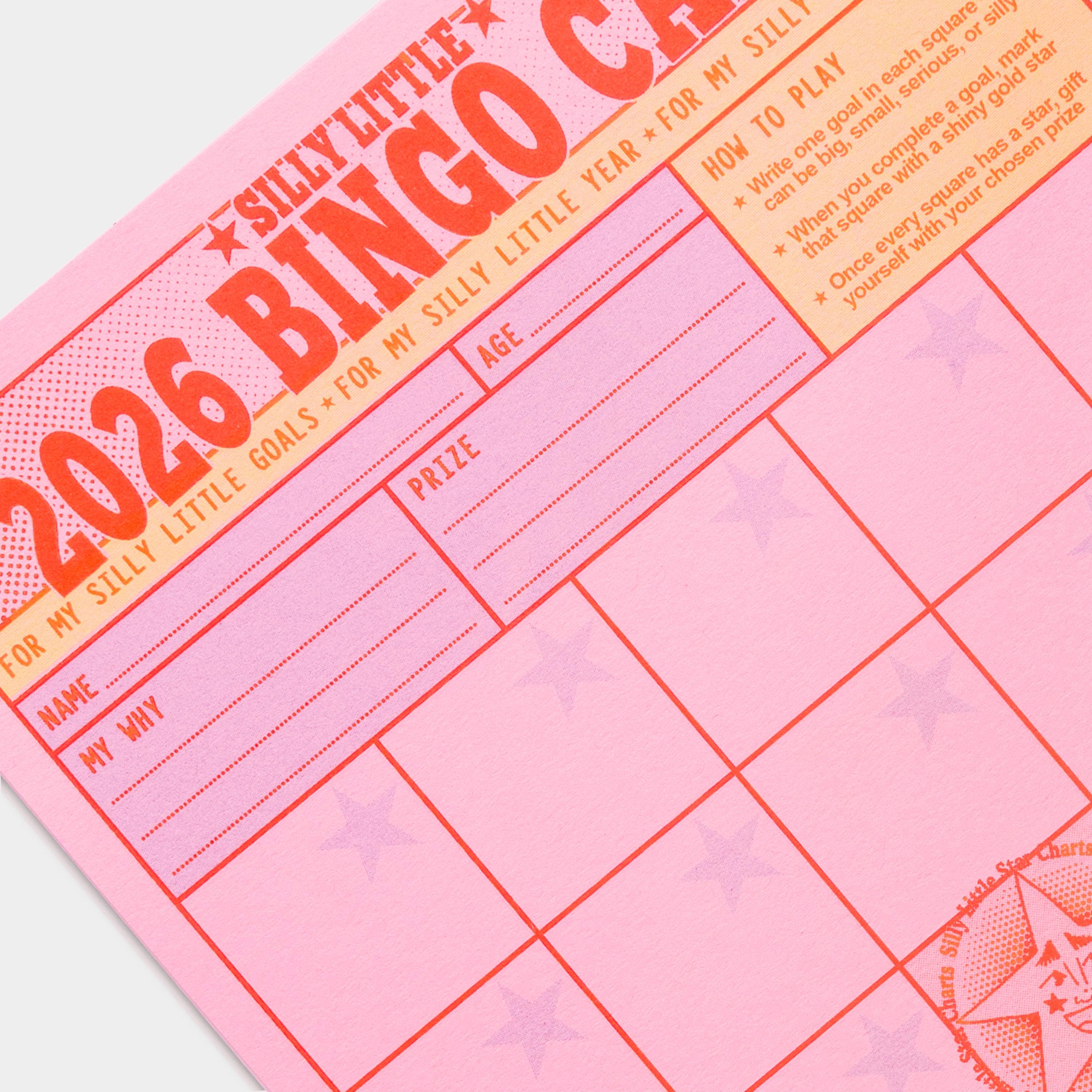 2026 Bingo Card: Sticker Reward Chart Set for Yearly Goal Setting With ...