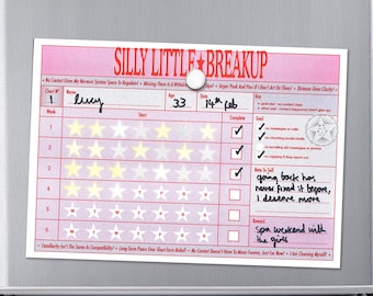 Breakup No Contact Reward Chart: 6-Week Breakup Recovery Tracker with Star Stickers