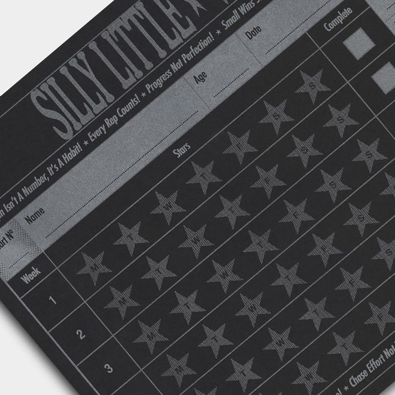 Adult Workout Reward Chart: 6-Week Workout Tracker with Star Stickers image 8