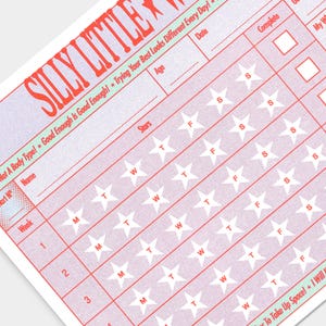 Adult Workout Reward Chart 2-Pack: 3-Month Exercise Tracker with Star Stickers image 5
