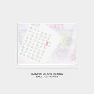 Adult Workout Reward Chart: 6-Week Workout Tracker with Star Stickers image 3