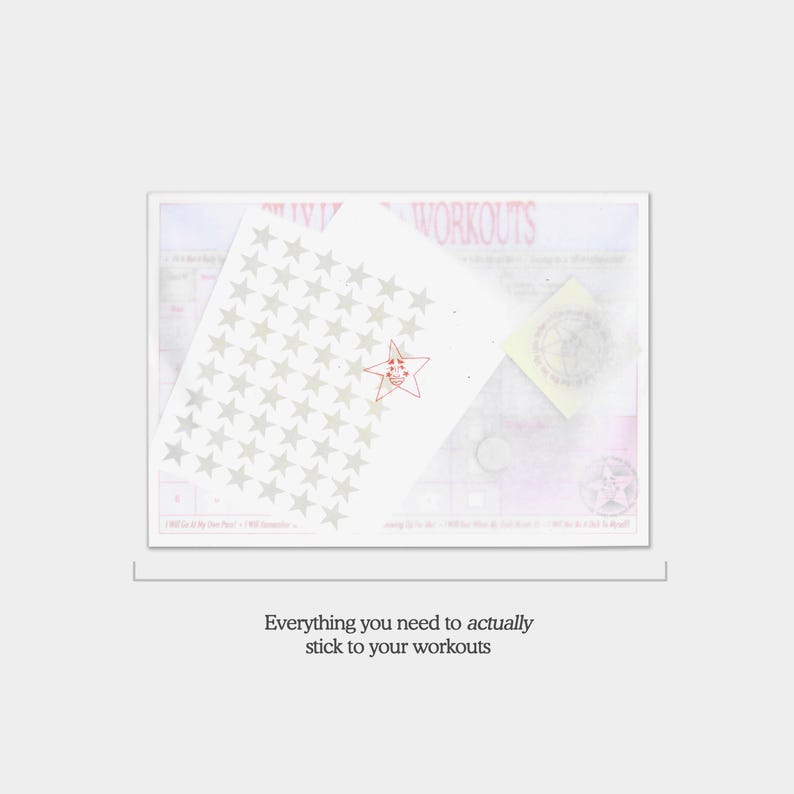 Adult Workout Reward Chart: 6-Week Workout Tracker with Star Stickers image 3