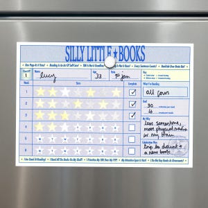 BookTok Reading Reward Chart: 6-Week Adult Reading Tracker with Star Stickers