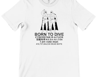 Camiseta de las Fuerzas Armadas de la Tierra - Nacido para Bucear (Unisex, cuello redondo, Bella + Lona)