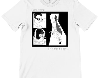 Camiseta de Counter-Strike - Diseño manga "Puerta atascada" (unisex, cuello redondo, Bella + lona)