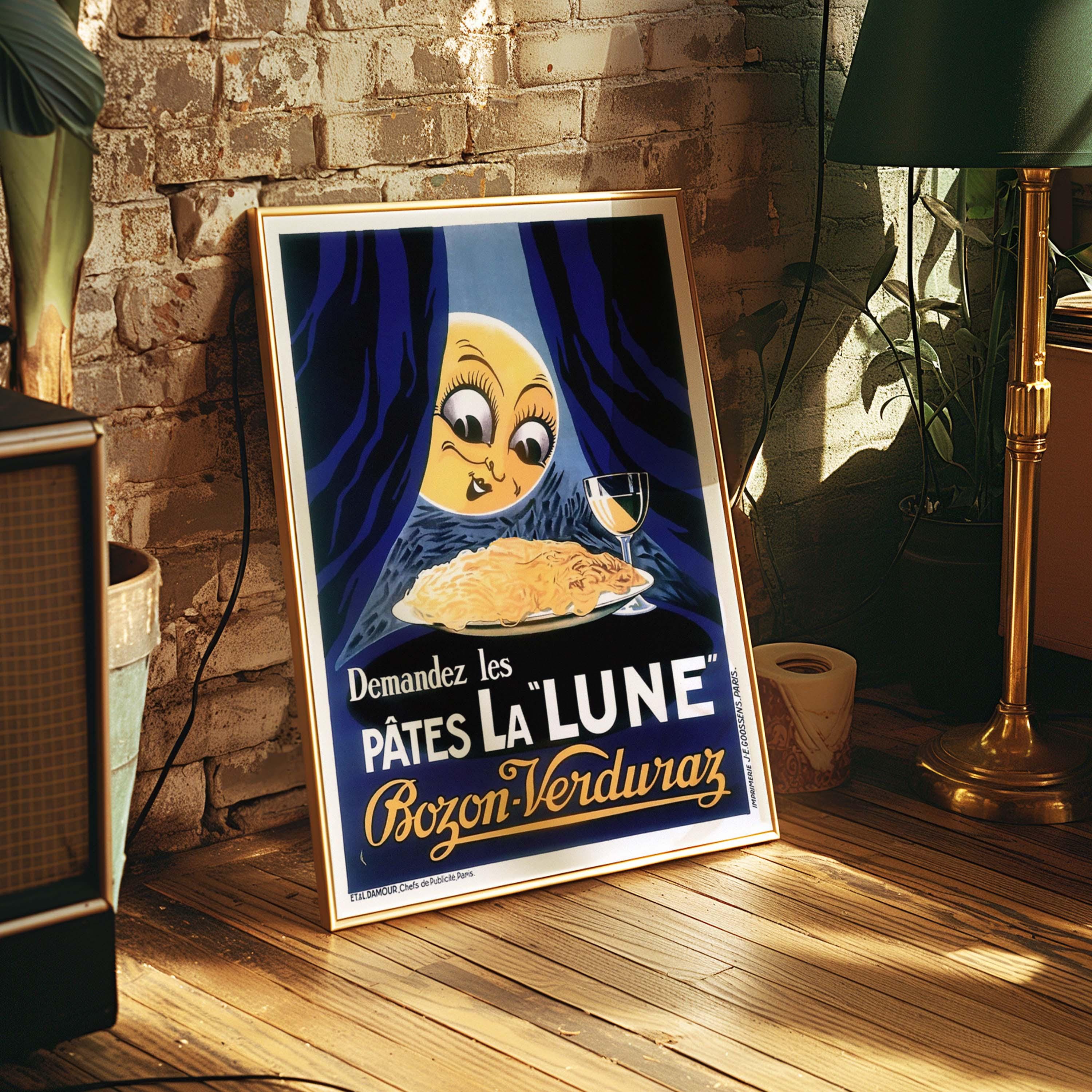 ビンテージ フレンチ レストラン ポスター |パテ・ラ・リュンヌ ムーン